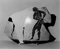 Attic Black Figure Amphora (Fragment) ca. 540530 b.c.