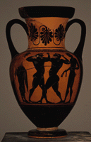 Attic Black Figure Amphora ca. 510-490 b.c.