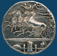 Silver Decadrachm ca. 
400&endash;375 b.c.