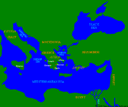 Map of the Ancient
Greek World