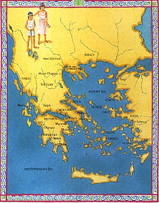 map of Greece
