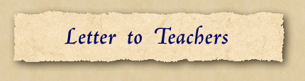 Letter to Teachers