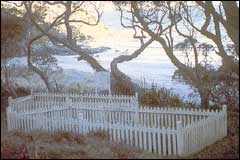 This cemetry for victims of the sinking of SS Wairarapa is north of Whangapoua Beach - Image: DoC