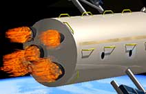 Firing thrusters