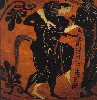 Attic Black Figure Amphora c.a 525-510 b.c.